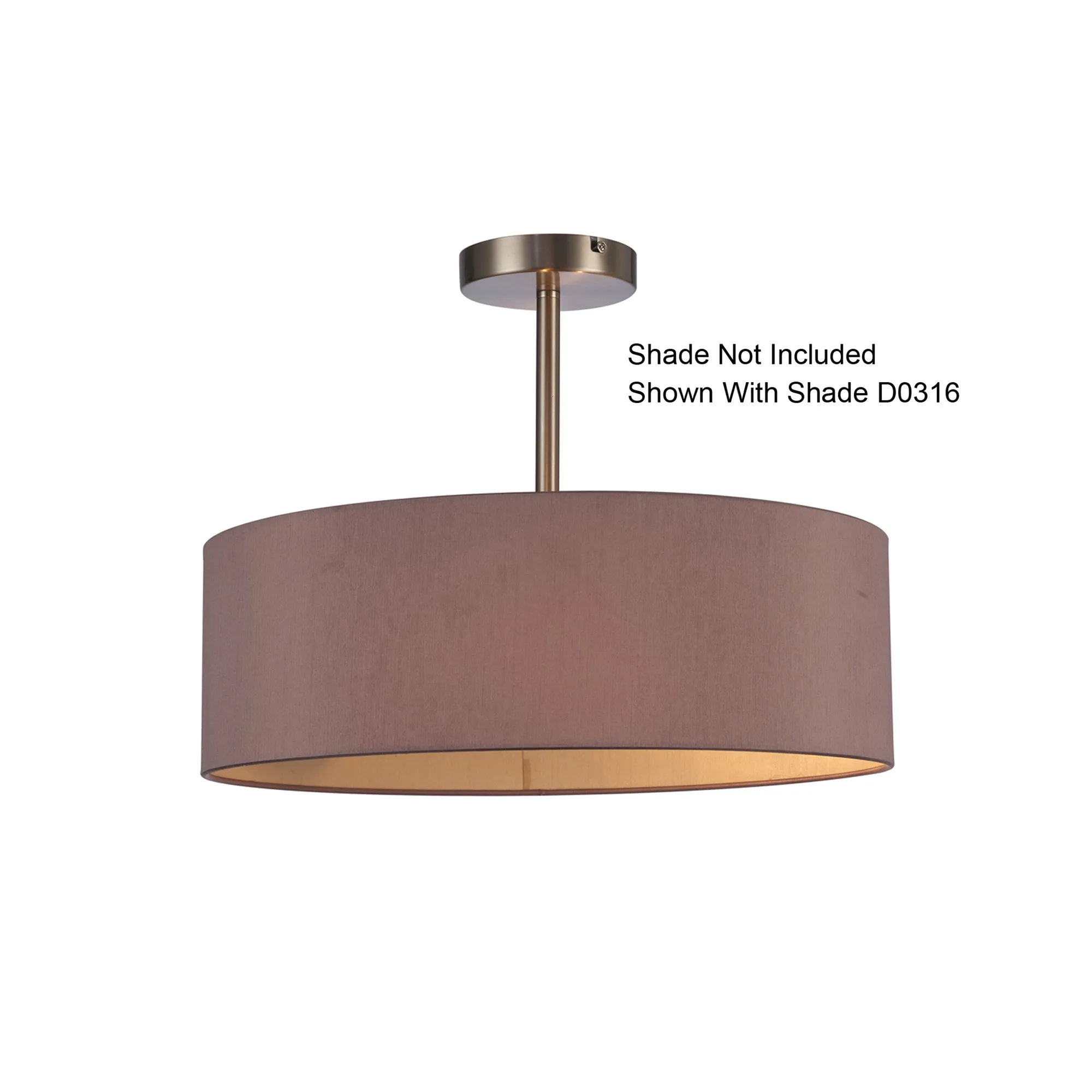 Baymont Semi Flush 3 Light Satin Nickel D0338  Deco Baymont SN